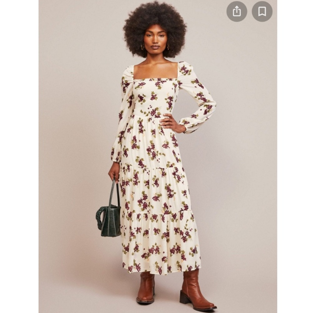 NWT Reformation Kellie Grapevine Maxi Dress 10